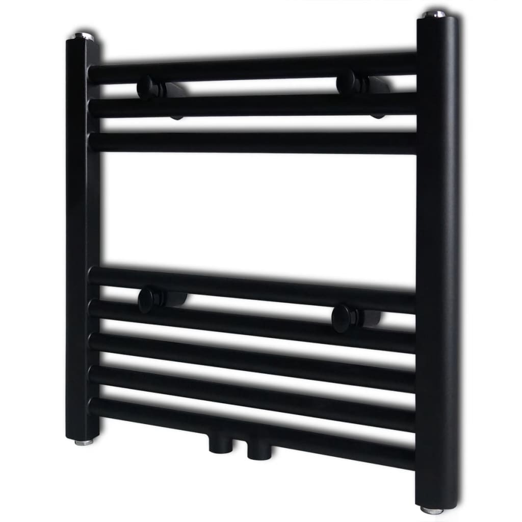 Vidaxl Radiator Towel rack Straight 480x480 mm Black