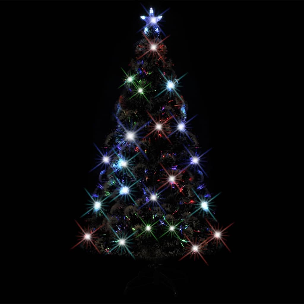 Árbol de Navidad Vidaxl con LED y fibra óptica estándar de 180 cm