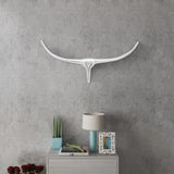 Vidaxl bull's head for the wall aluminum 72 cm silver colored