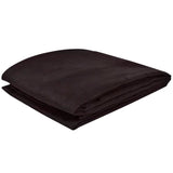 VidaXL Bankhoes microsuede bruin 140 x 210 cm