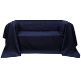 Krytí banky Vidaxl Bank Microsuede Navy Blue 210 x 280 cm