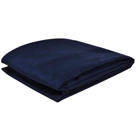 VidaXL Bankhoes microsuede marineblauw 210 x 280 cm