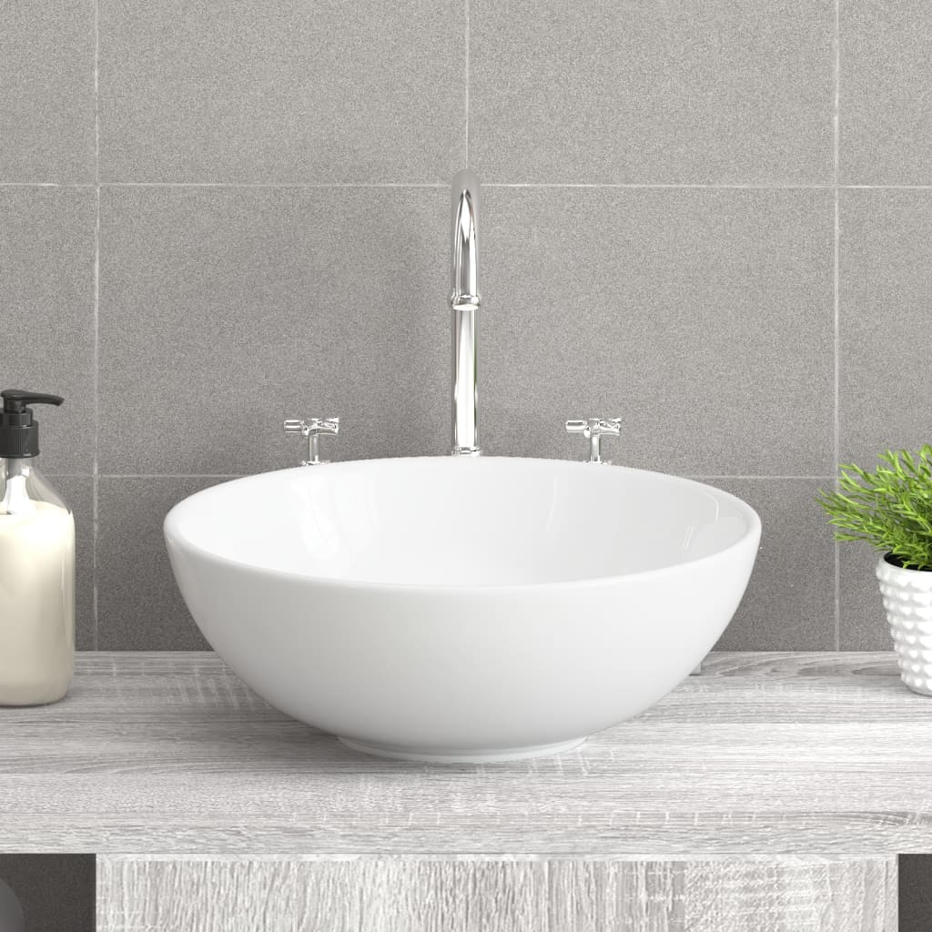 Vidaxl Washbasin 28x28x10 cm keramisk hvid