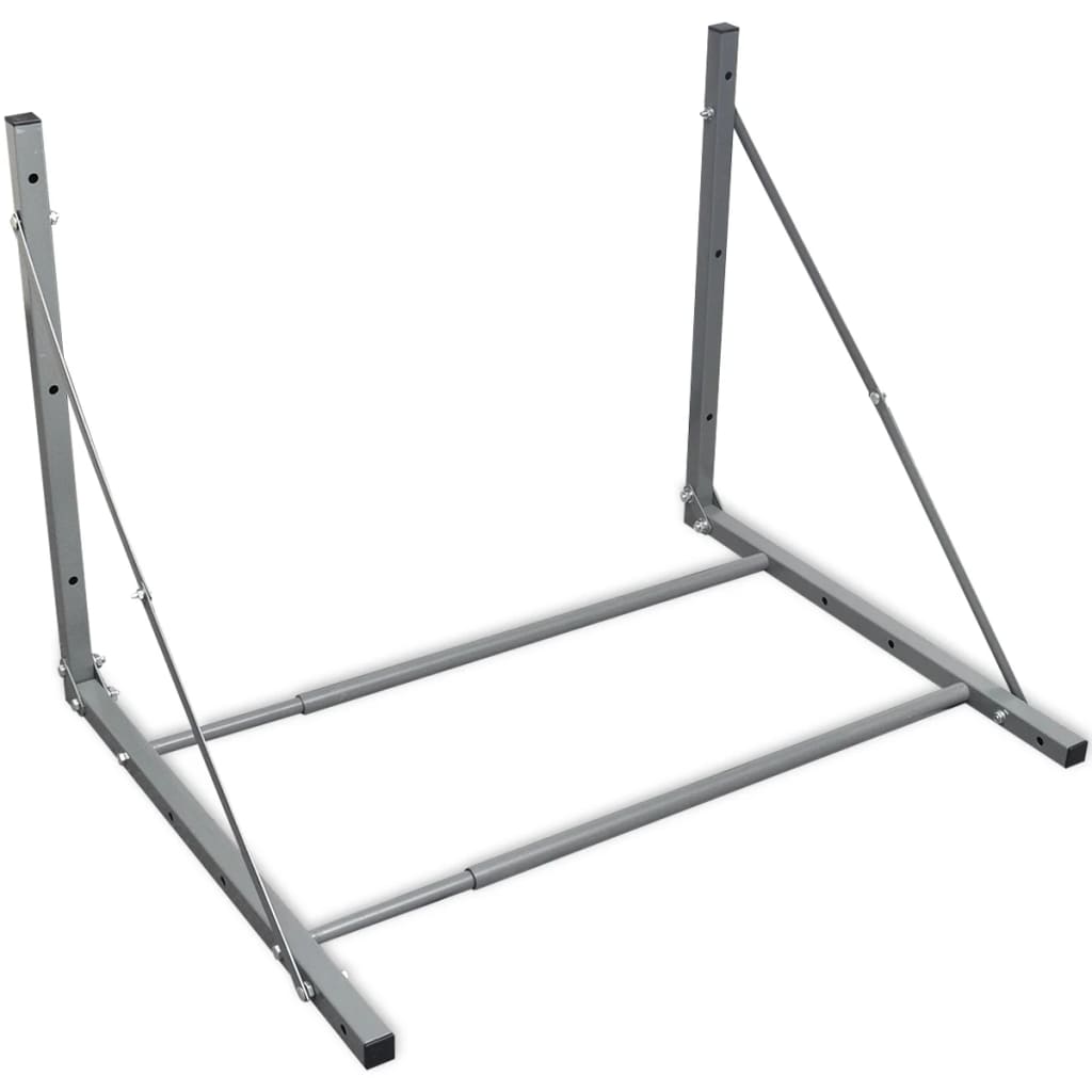 Vidaxl tire rack steel silver colored