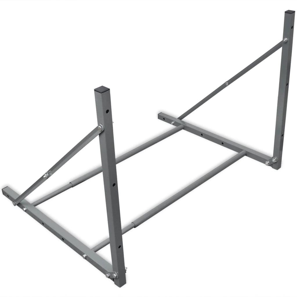 Vidaxl tire rack steel silver colored