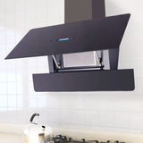 Vidaxl extractor hood with touch screen 900 mm black