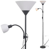 Vidaxl gulvlampe sort