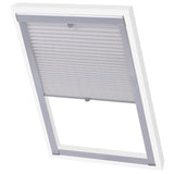 Vidaxl Roller ciega plisado blanco F06