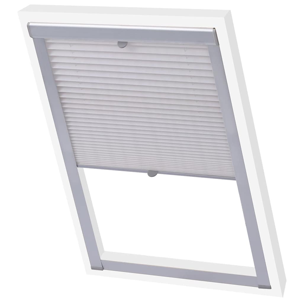 Vidaxl Roller Blind Plisted White M08 308