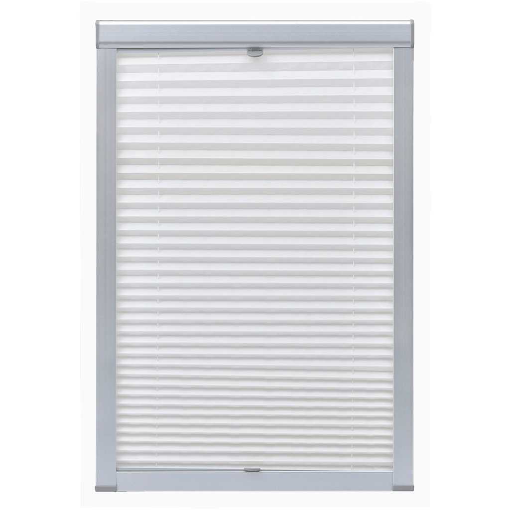 Vidaxl Roller Blind Plissed White P06 406