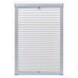 Vidaxl Roller Blind Plissed White P06 406