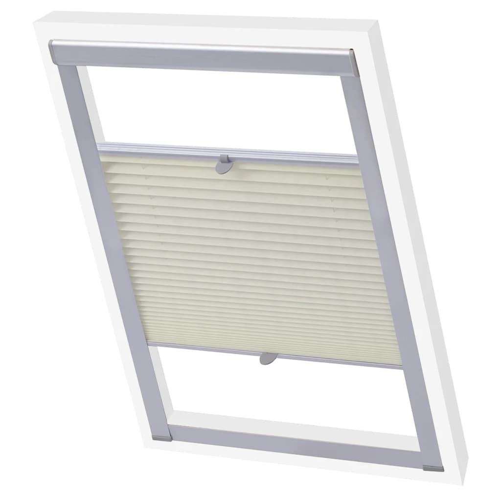 Vidaxl Roller Blind plisseret fløde C04