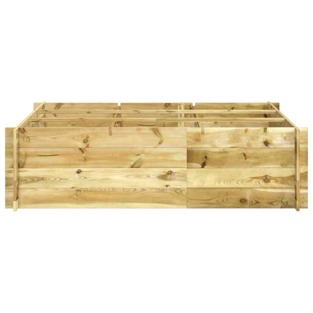 Plantador Vidaxl elevado 150x100x40 cm de madera impregnada