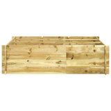 Plantador Vidaxl elevado 150x100x40 cm de madera impregnada