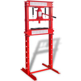 VidaXL Werkplaatspers 20 ton rood