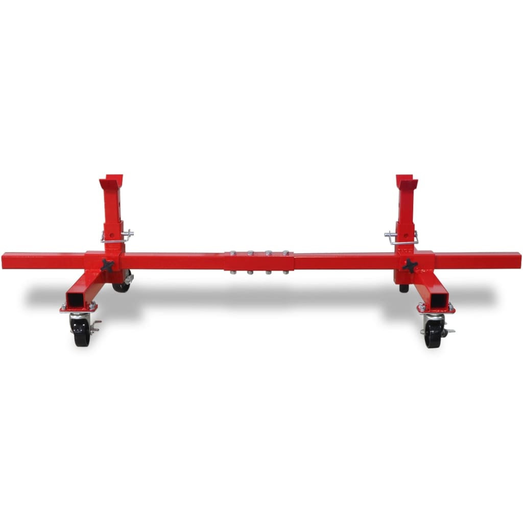 Vidaxl Mobile Axle Support Ben Red