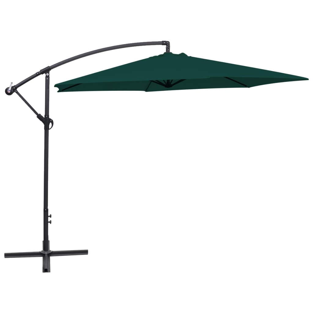 VidaXL Zweefparasol 3 m groen