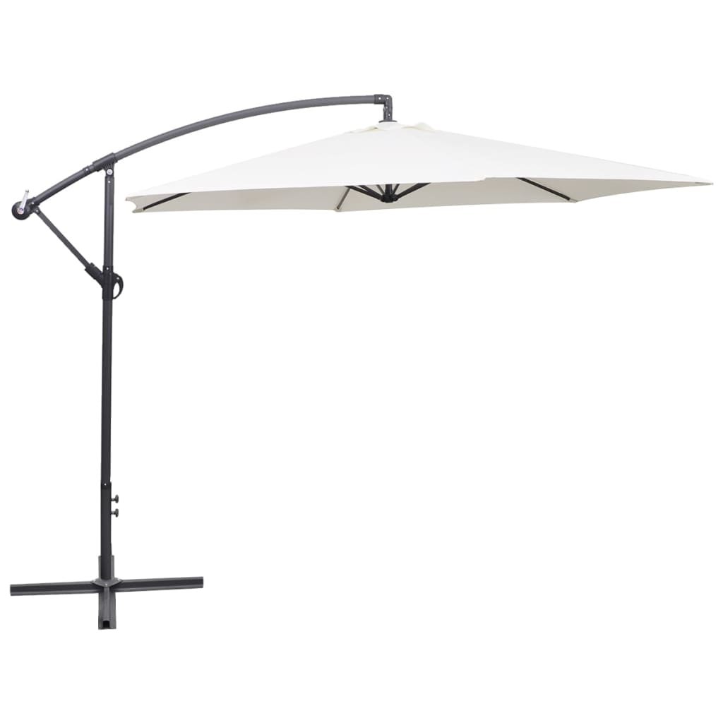 Vidaxl Parasol 3 m de arena blanca