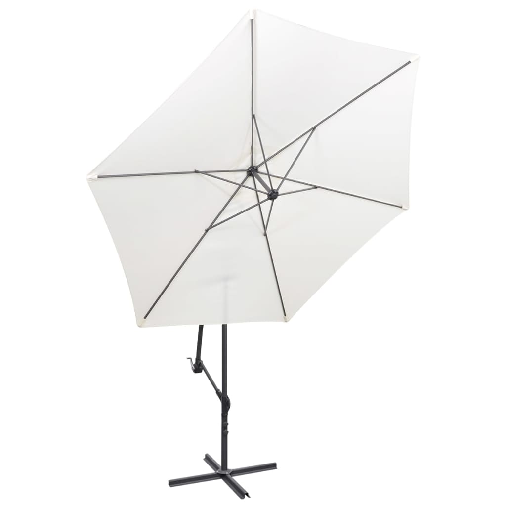 Vidaxl Parasol 3 m de arena blanca