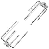 VidaXL BBQ Run forks 2 pieces of steel