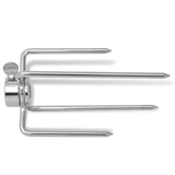 VidaXL BBQ Run forks 2 pieces of steel