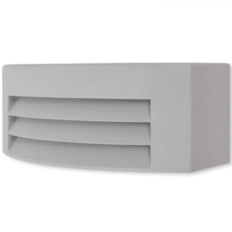 VidaXL Wandlamp buiten grijs aluminium