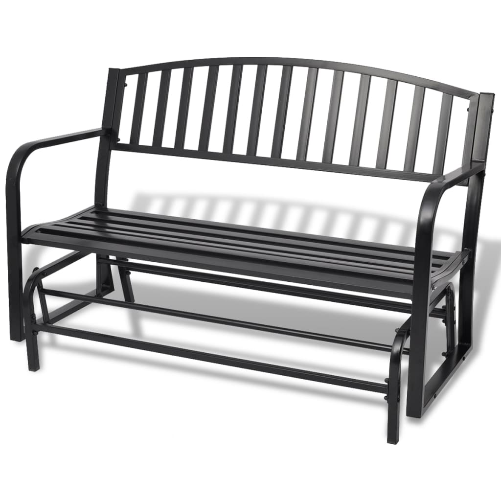 Vidaxl Swing Bench Steel Black