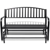 Vidaxl Swing Bench Steel Black