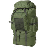 Vidaxl Rucksack Army Stil XXL 100 l gréng