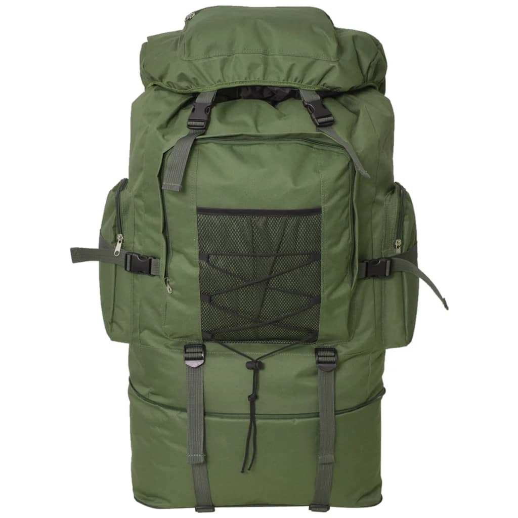 Vidaxl Rucksack Army Stil XXL 100 l gréng