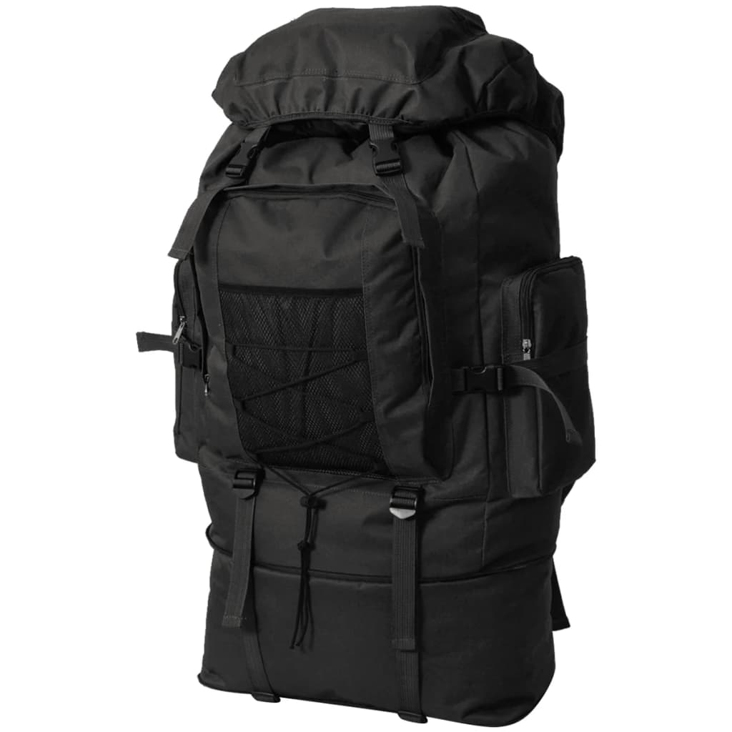 Vidaxl Rucksack Army Stil XXL 100 L Schwaarz