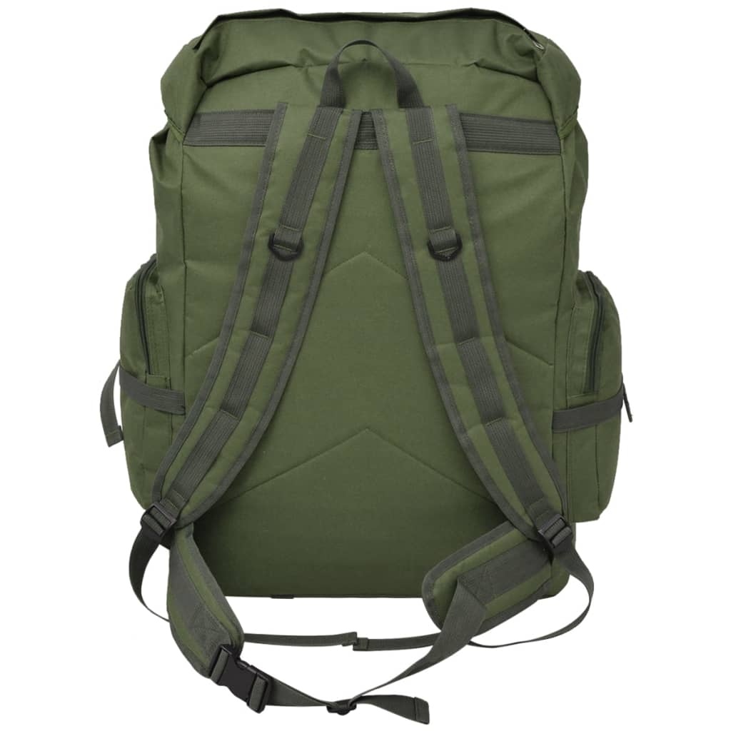 Vidaxl zaino in stile esercito 65 l verde