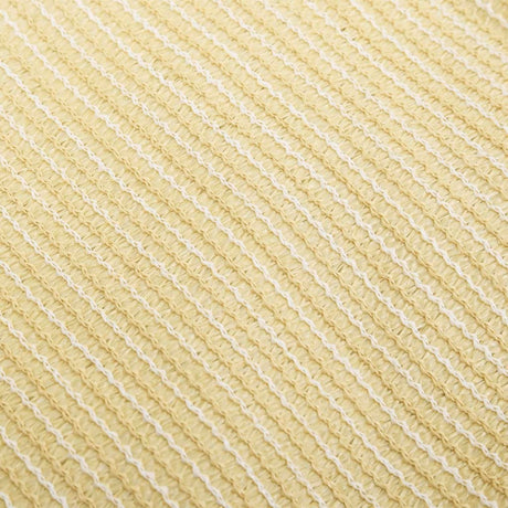 VidaXL Zonnescherm HDPE vierkant beige 3,6x3,6 m