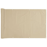 VidaXL Balkonscherm Oxford textiel 75x400 cm beige