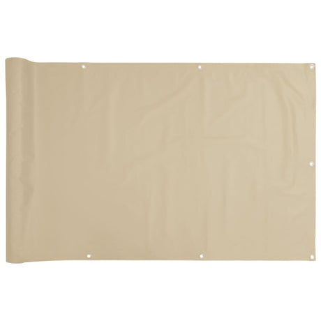 VidaXL Balkonscherm Oxford textiel 75x400 cm beige