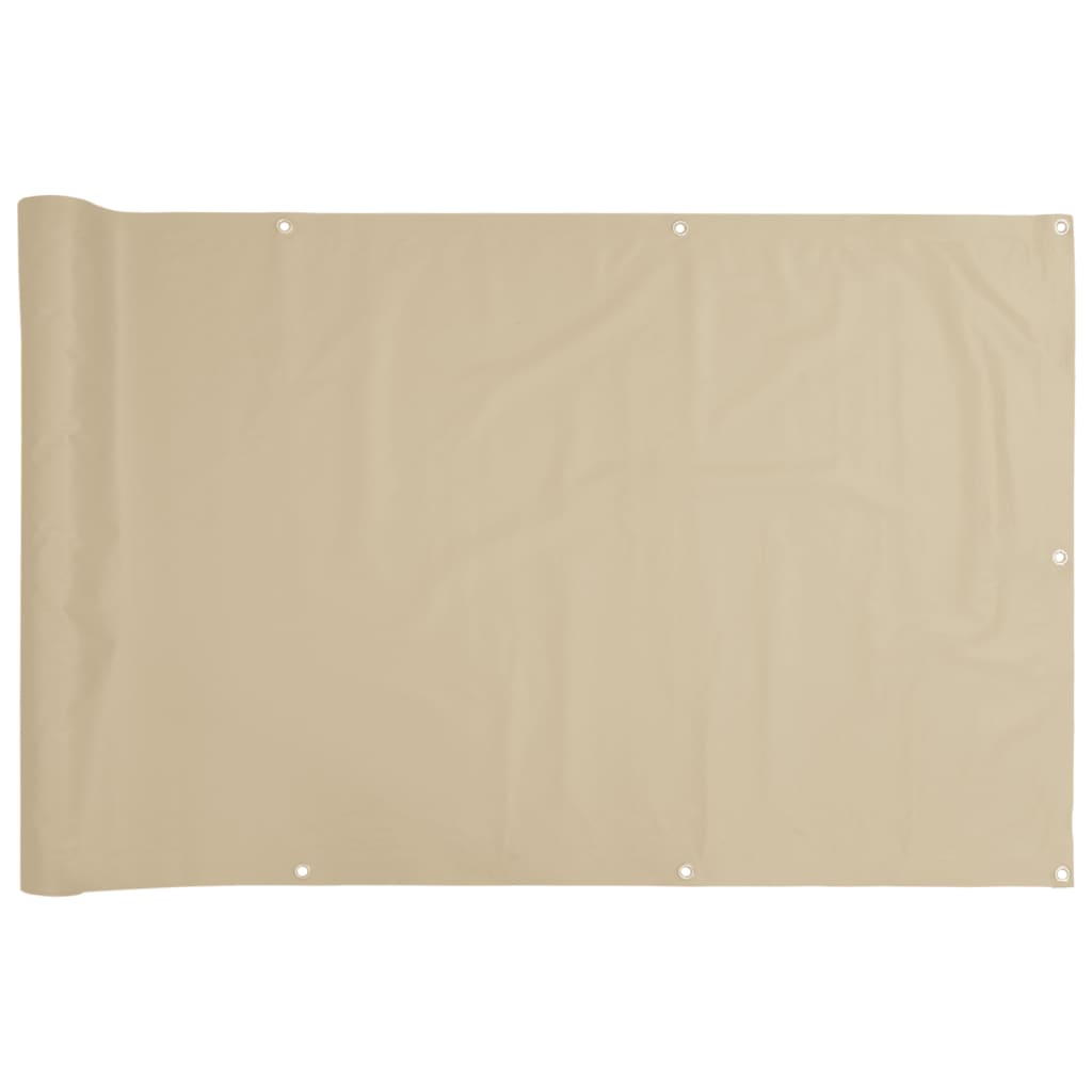 VidaXL Balkonscherm Oxford textiel 75x600 cm beige