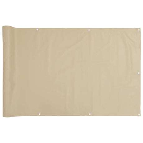 VidaXL Balkonscherm Oxford textiel 90x600 cm beige