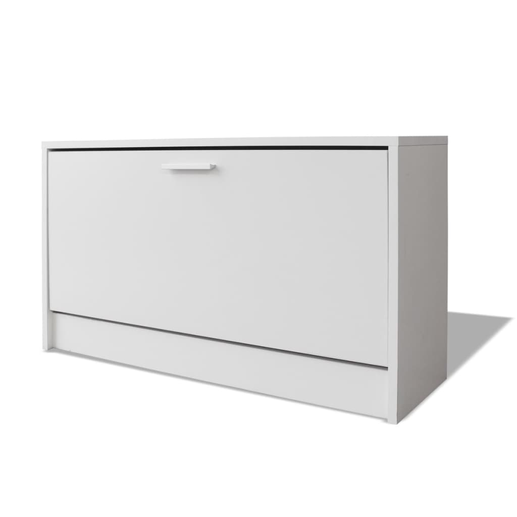 Gabinete de almacenamiento de zapatos Vidaxl 80x24x45 cm blanco