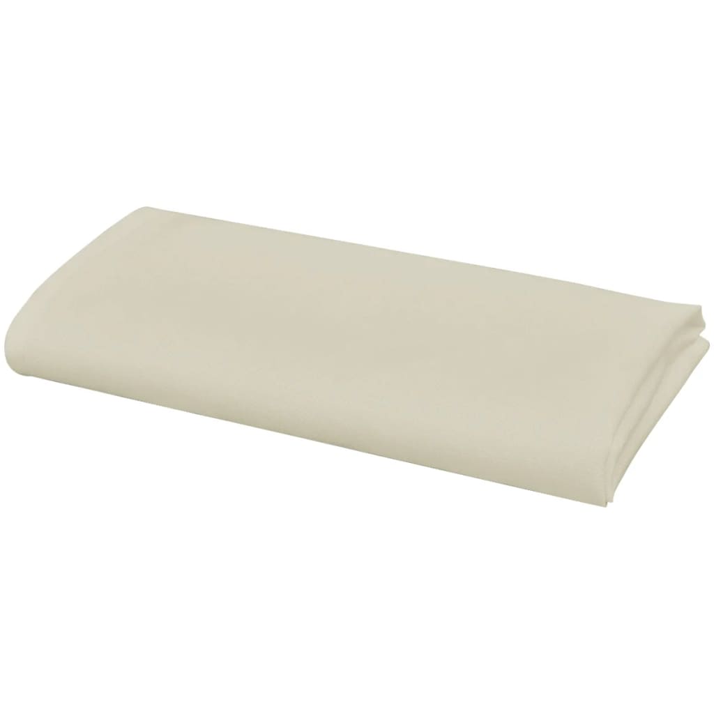 Vidaxl Samkins 25 piezas crema 50x50 cm