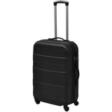 Vidaxl à bagages en 3 parties réglemente 45,5 55 66 cm noir