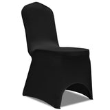 Vidaxl Chair Cover Stretch 4 pieces Black