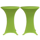 Vidaxl Table Couvercle Stretch 2 pièces 70 cm vert