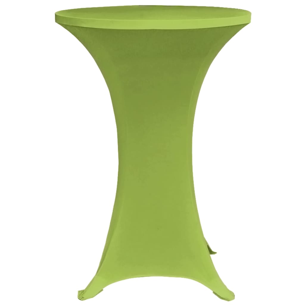 Vidaxl Table Couvercle Stretch 2 pièces 70 cm vert