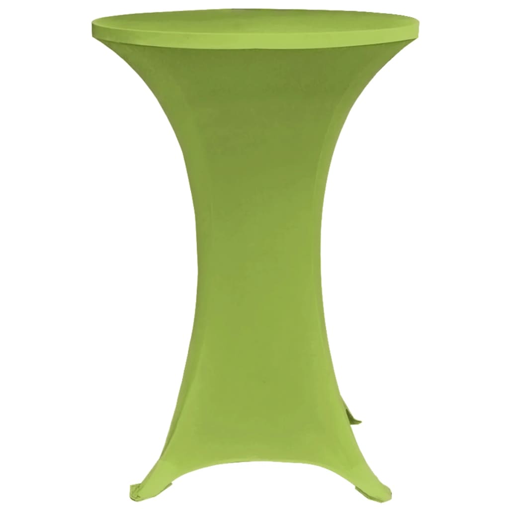 Vidaxl Table cover Stretch 2 pieces 80 cm green