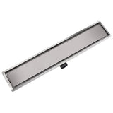 Vidaxl Douleur de douche rectangulaire 730 x 140 mm en acier inoxydable