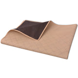 Vidaxl Picnic Rug 100x150 cm beige y marrón