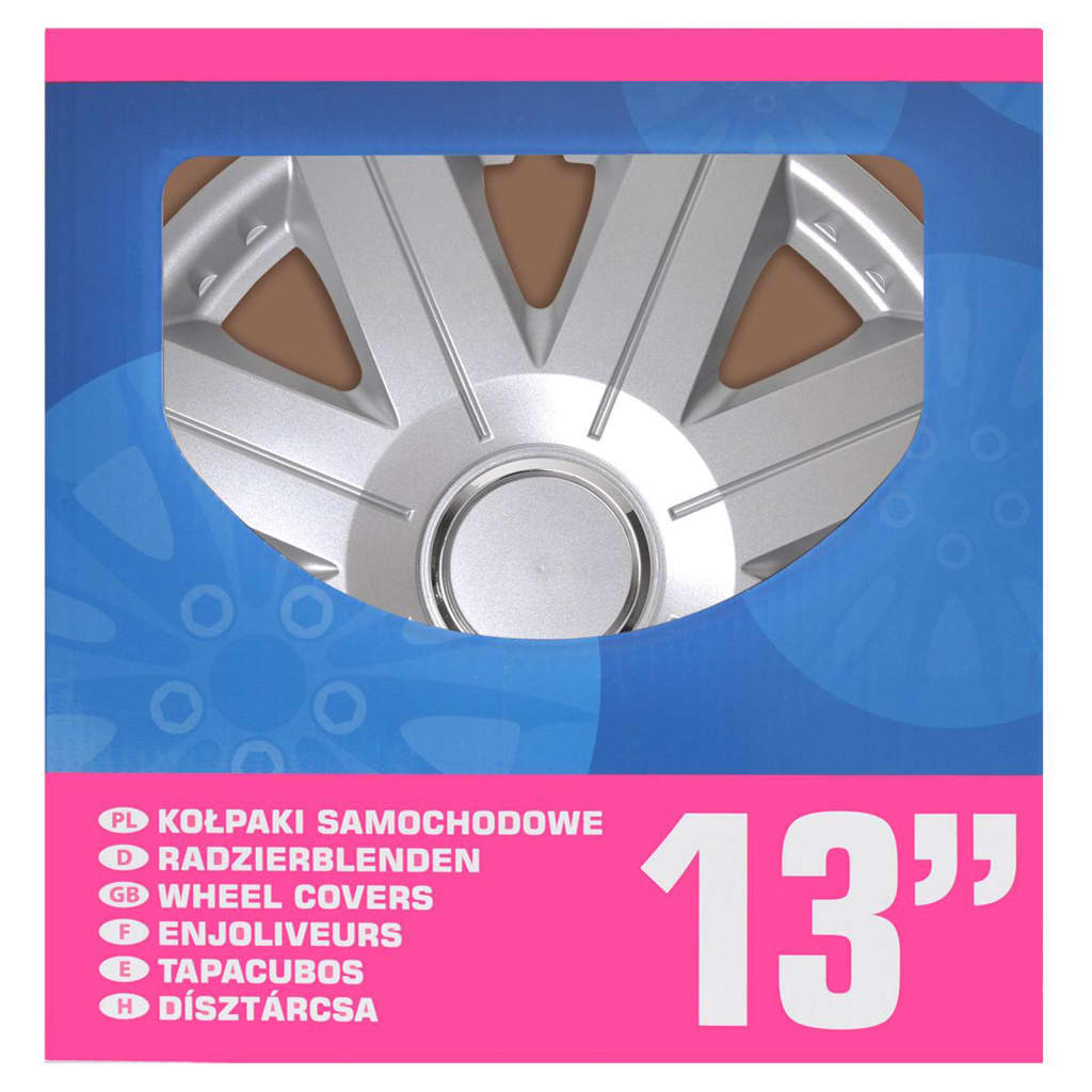 Proplus Hubcaps 4 St Cosmos 13 '' Color de plata