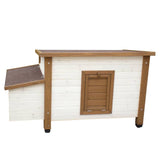 @pet @pet Chicken Coop 136x74.5x75 cm Holz weiß und braun