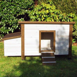 @pet @pet Chicken Coop 136x74.5x75 cm Holz weiß und braun