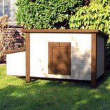 @pet @pet Chicken Coop 136x74.5x75 cm Holz weiß und braun